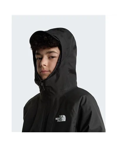 The North Face Perrito DryVent Giacca 4in1 Impermeabile con Cappuccio Junior/Kids Reversibile, TNF Black