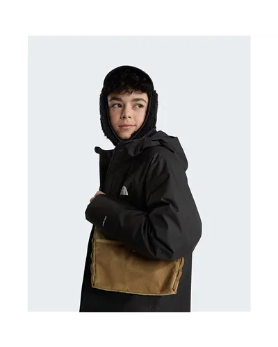 The North Face Perrito DryVent Teen's 4in1 Waterproof Hooded Jacket Reversible, TNF Black
