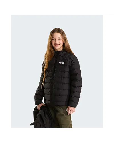 The North Face Perrito DryVent Giacca 4in1 Impermeabile con Cappuccio Junior/Kids Reversibile, TNF Black