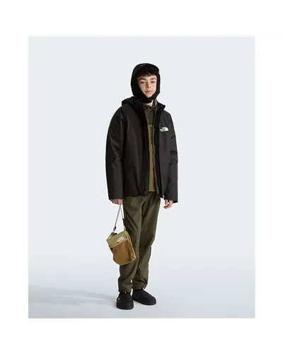 The North Face Perrito DryVent Giacca 4in1 Impermeabile con Cappuccio Junior/Kids Reversibile, TNF Black