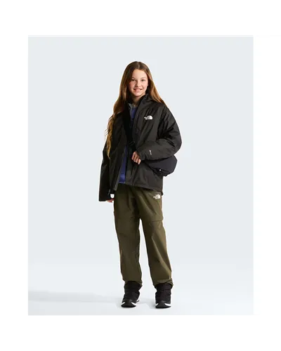 The North Face Perrito DryVent Giacca 4in1 Impermeabile con Cappuccio Junior/Kids Reversibile, TNF Black