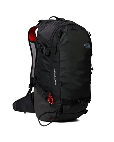 The North Face Rapidus Alpine Zaino 34 Litri Sci/Snowboard, Asphalt Grey/TNF Black