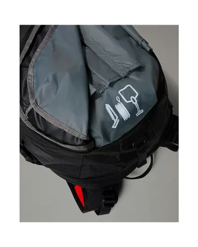 The North Face Rapidus Alpine Skiing/Snowboarding Backpack 34 Liters, Asphalt Grey/TNF Black