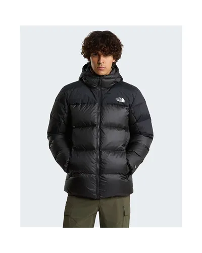 The North Face Diablo 2.0 WindWall Giacca Piumino con Cappuccio Uomo, TNF Black Heather/TNF Black (Piuma Riciclata)