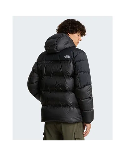 The North Face Diablo 2.0 WindWall Men's Down Hooded Jacket, TNF Black Heather/TNF Black (Recycled Down)