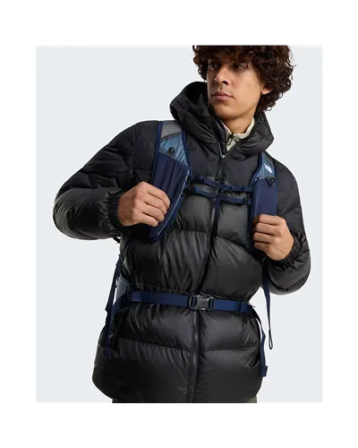 The North Face Diablo 2.0 WindWall Giacca Piumino con Cappuccio Uomo, TNF Black Heather/TNF Black (Piuma Riciclata)