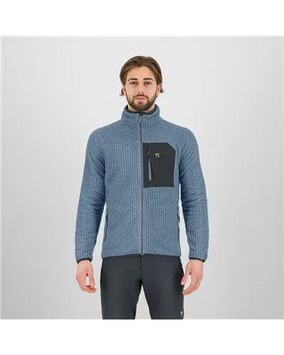 Karpos Rocchetta Evo Men's Fleece, Window Blue/Woodland Gray