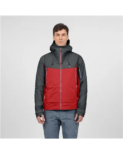 Karpos Vision 2.0 Giacca Scialpinismo Uomo, Fire/Woodland Gray