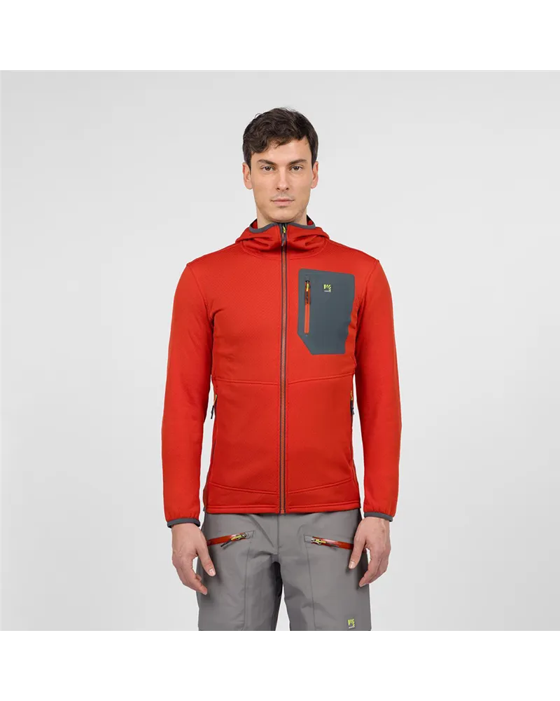 Karpos Antermoia Men's Hoodie Fleece, Fire