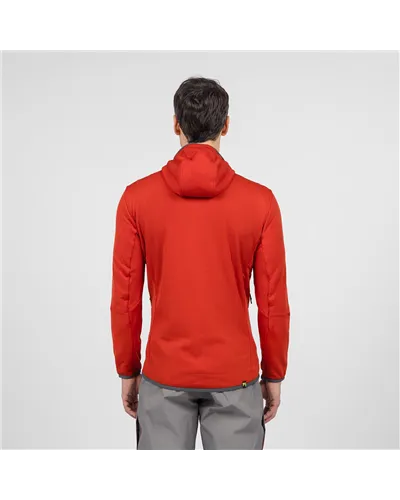 Karpos Antermoia Fleece Pile con Cappuccio Uomo, Fire