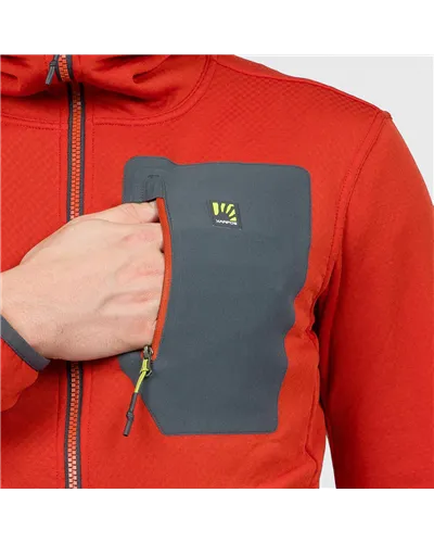 Karpos Antermoia Men's Hoodie Fleece, Fire