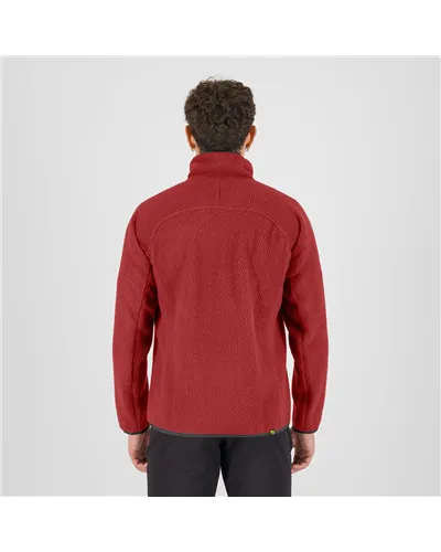 Karpos Moiazza Retrò Fleece Pile Uomo, Fire/Woodland Gray