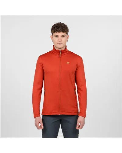 Karpos Pizzocco Evo Fleece Pile Full Zip Uomo, Fire