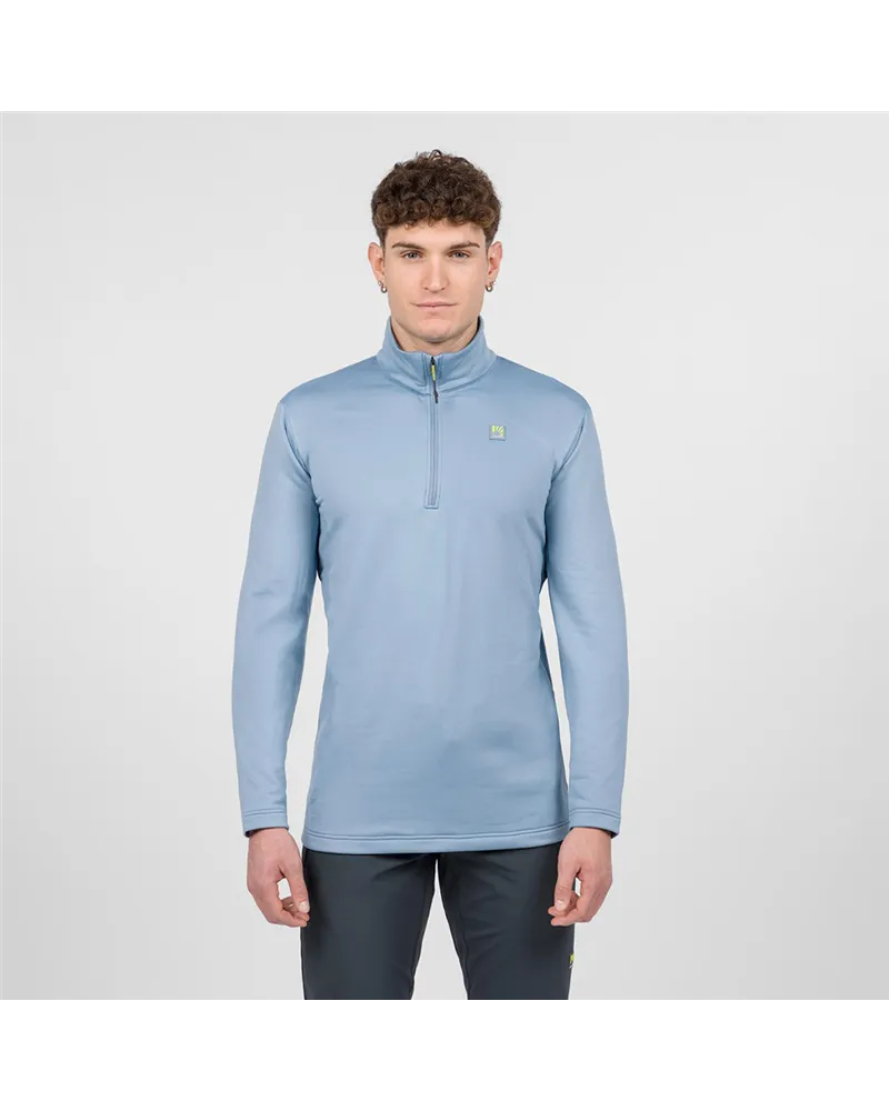 Karpos Pizzocco Evo Men's 1/2 Zip Fleece, Window Blue