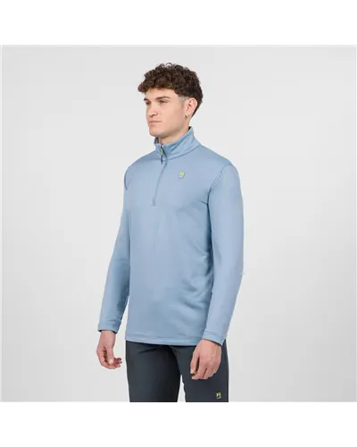 Karpos Pizzocco Evo Fleece Pile 1/2 Zip Uomo, Window Blue