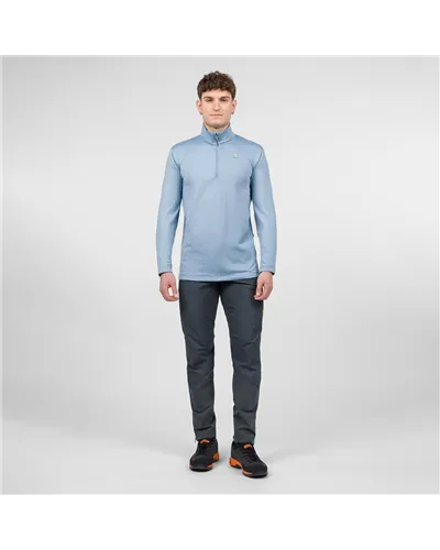 Karpos Pizzocco Evo Fleece Pile 1/2 Zip Uomo, Window Blue