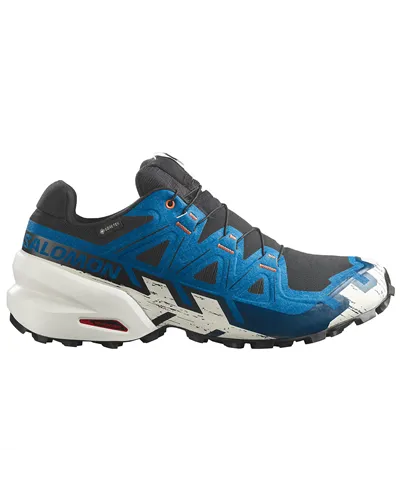 Salomon Speedcross 6 GTX Gore-Tex Men's Trail Running Shoes, Black/Mykonos Blue/Vanilla Ice