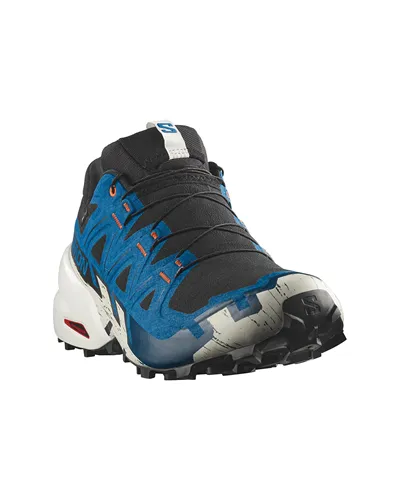 Salomon Speedcross 6 GTX Gore-Tex Men's Trail Running Shoes, Black/Mykonos Blue/Vanilla Ice