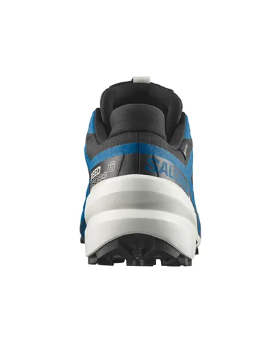 Salomon Speedcross 6 GTX Gore-Tex Scarpe Trail Running Uomo, Black/Mykonos Blue/Vanilla Ice