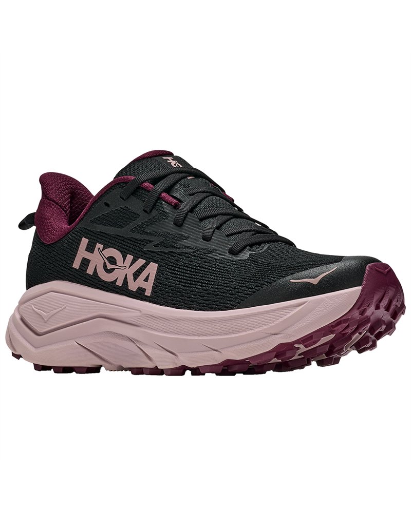 Hoka Challenger 8 Scarpe Trail Running Donna, Black/Pink Opal