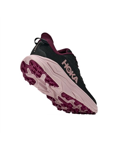 Hoka Challenger 8 Scarpe Trail Running Donna, Black/Pink Opal