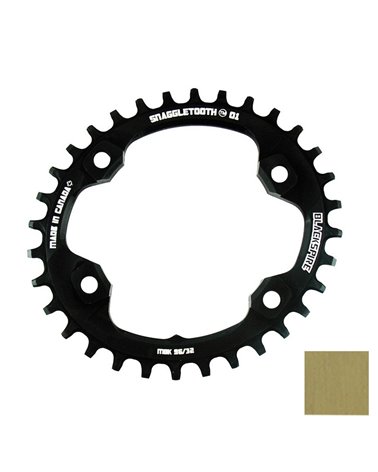 Blackspire Snaggletooth Narrow/Wide Oval Chainring 96/30T Gold Xt8000