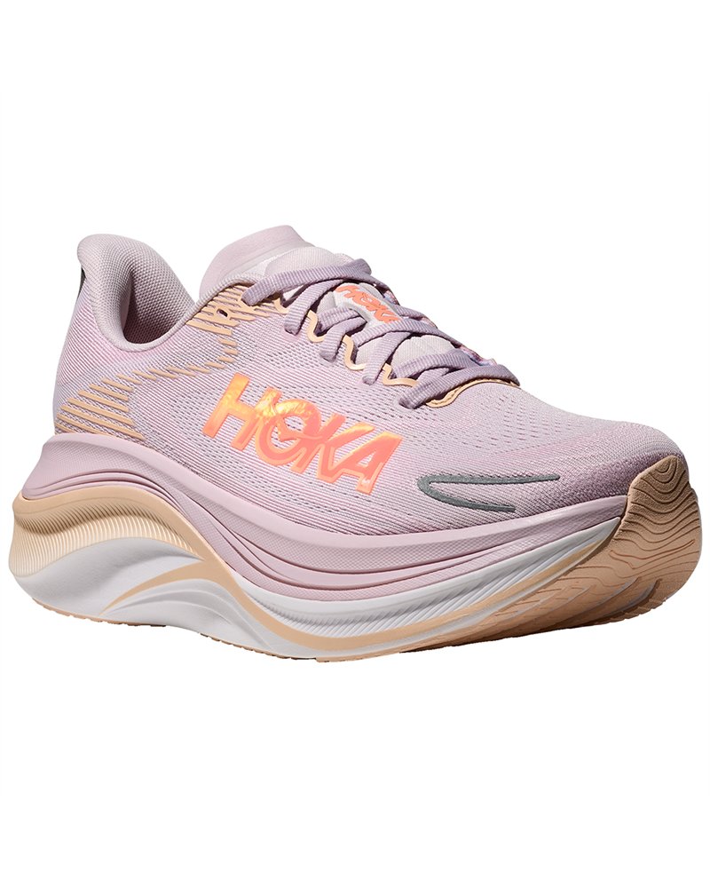 Hoka Skyward X 2 Scarpe Running Donna, Lilac Cream/Tangerine Glow