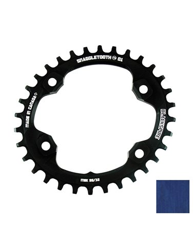 Blackspire Snaggletooth Narrow/Wide Oval Chainring 96/32T Blue Xt8000
