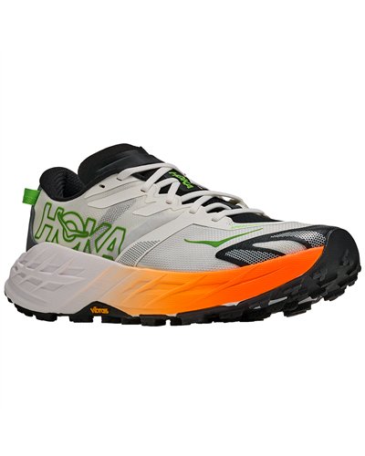 Hoka Speedgoat 7 Scarpe Trail Running Uomo, Frost/Neon Tangerine