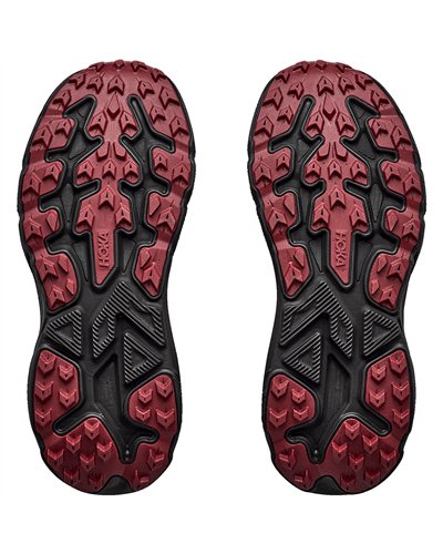 Hoka Challenger 8 GTX Gore-Tex Scarpe Trail Running Donna, Black/Varsity Burgundy