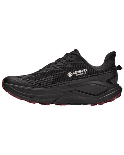 Hoka Challenger 8 GTX Gore-Tex Scarpe Trail Running Donna, Black/Varsity Burgundy