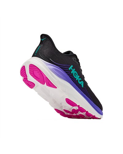 Hoka Clifton 11 Scarpe Running Donna, Black/Neon Nebula