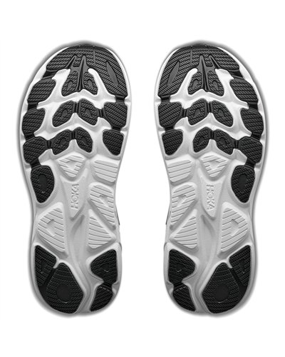 Hoka Clifton 11 Men's Running Shoes, Black/White