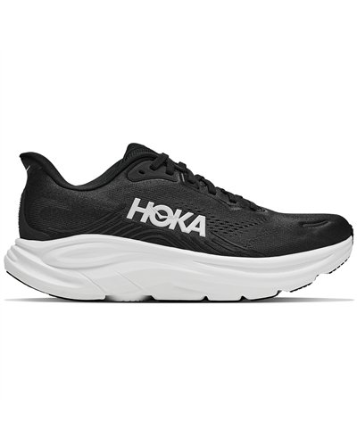 Hoka Clifton 11 Men's Running Shoes, Black/White