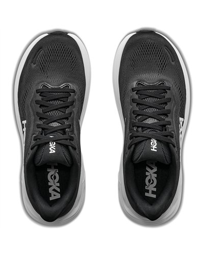 Hoka Clifton 11 Men's Running Shoes, Black/White