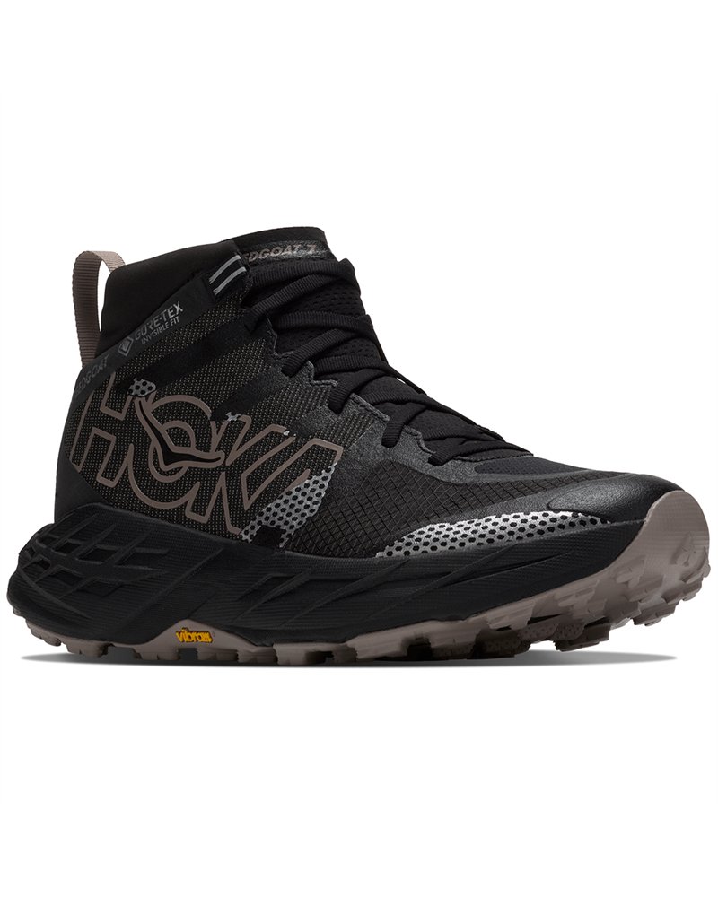 Hoka Speedgoat 7 Hike GTX Gore-Tex Scarponi Hiking Uomo, Black/Pebble Grey