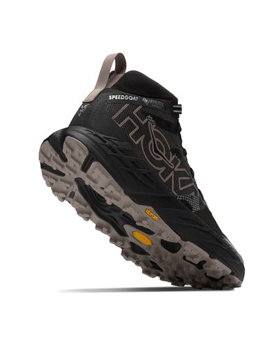 Hoka Speedgoat 7 Hike GTX Gore-Tex Scarponi Hiking Uomo, Black/Pebble Grey