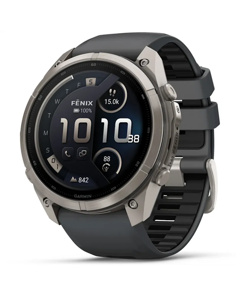 Garmin Fenix 9 Pro AMOLED inReach Case 51mm GPS Watch Wrist-Based HR, Titanium/Graphite Black
