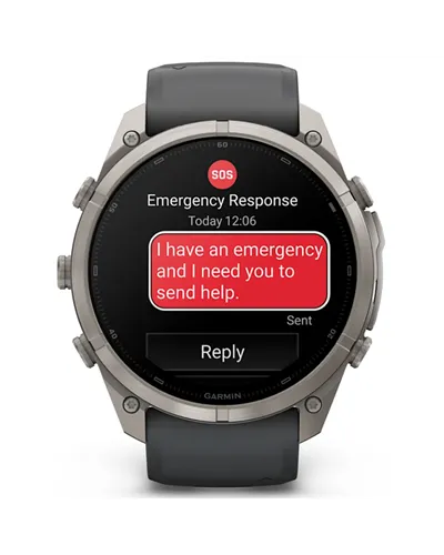 Garmin Fenix 9 Pro AMOLED inReach Case 51mm GPS Watch Wrist-Based HR, Titanium/Graphite Black