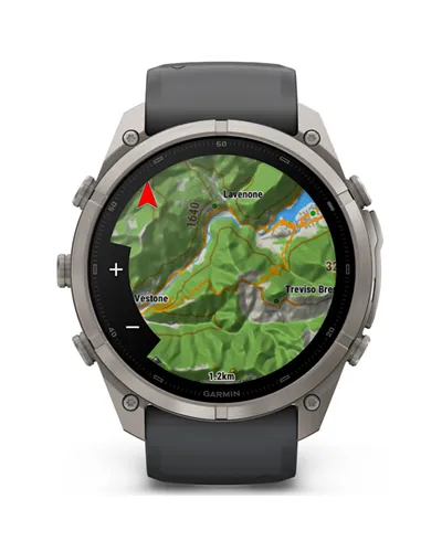Garmin Fenix 9 Pro AMOLED inReach Case 51mm GPS Watch Wrist-Based HR, Titanium/Graphite Black