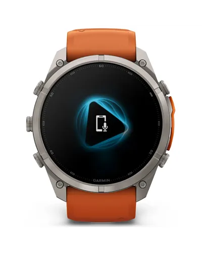 Garmin Fenix 9 Pro AMOLED inReach Cassa 51mm Orologio GPS Cardio Integrato, Titanio/Autumn Orange/Spark Orange