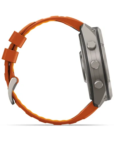 Garmin Fenix 9 Pro AMOLED inReach Case 51mm GPS Watch Wrist-Based HR, Titanio/Autumn Orange/Spark Orange