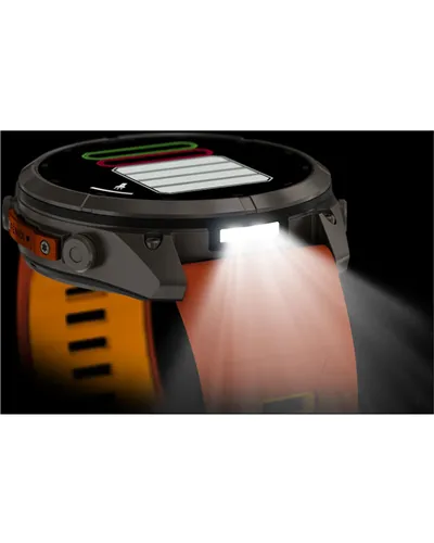 Garmin Fenix 9 Pro AMOLED inReach Case 51mm GPS Watch Wrist-Based HR, Titanio/Autumn Orange/Spark Orange