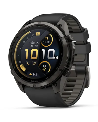 Garmin Fenix 9 Pro AMOLED inReach Cassa 51mm Orologio GPS Cardio Integrato, Titanio DLC Carbon Gray/Black/Pebble Grey