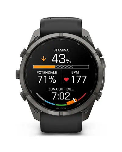 Garmin Fenix 9 Pro AMOLED inReach Case 51mm GPS Watch Wrist-Based HR, Titanium DLC Carbon Gray/Black/Pebble Grey