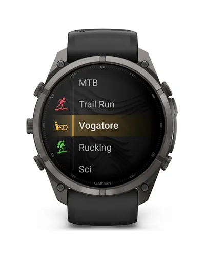Garmin Fenix 9 Pro AMOLED inReach Cassa 51mm Orologio GPS Cardio Integrato, Titanio DLC Carbon Gray/Black/Pebble Grey