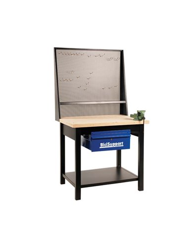 Bicisupport Workbench 1 Mtr, With One Lock Drawer And A Metal Shelf.