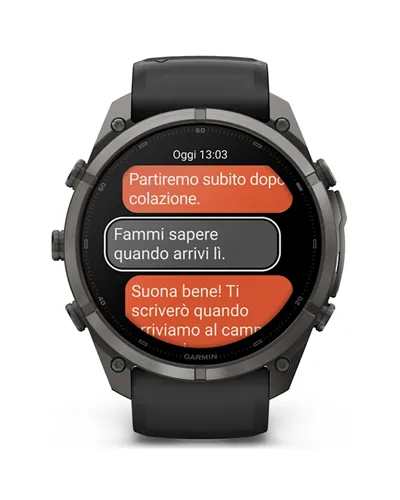 Garmin Fenix 9 Pro AMOLED inReach Case 51mm GPS Watch Wrist-Based HR, Titanium DLC Carbon Gray/Black/Pebble Grey