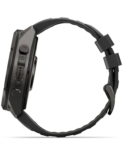 Garmin Fenix 9 Pro AMOLED inReach Case 51mm GPS Watch Wrist-Based HR, Titanium DLC Carbon Gray/Black/Pebble Grey