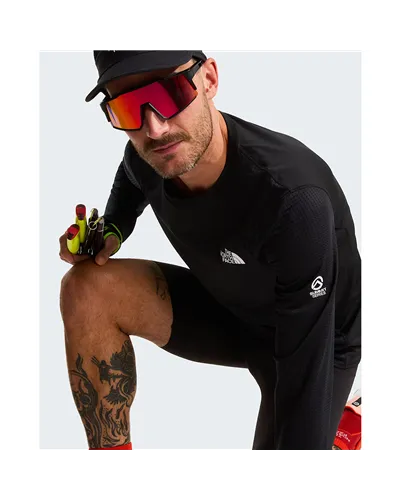 The North Face Altimetro LT Crew FlashDry Men's Long Sleeve Jersey, TNF Black